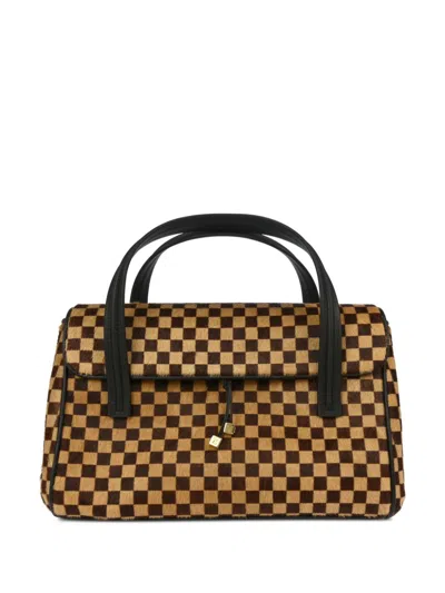 Pre-owned Louis Vuitton 2003 Lion Handbag In Brown