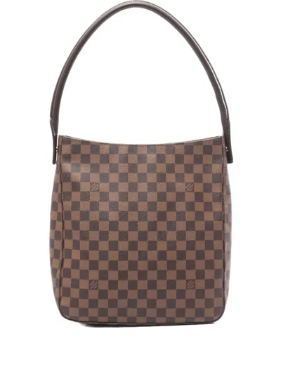 Pre-owned Louis Vuitton 2003 Looping Gm Shoulder Bag In Brown
