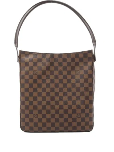 Pre-owned Louis Vuitton 2003 Looping Gm Shoulder Bag In Brown