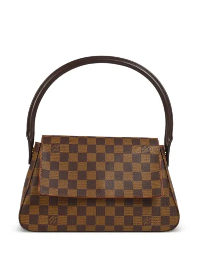 Pre-owned Louis Vuitton 2003  Looping Mini Tote Bag In Brown