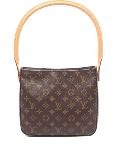 Pre-owned Louis Vuitton 2003 Looping Mm Shoulder Bag In Brown