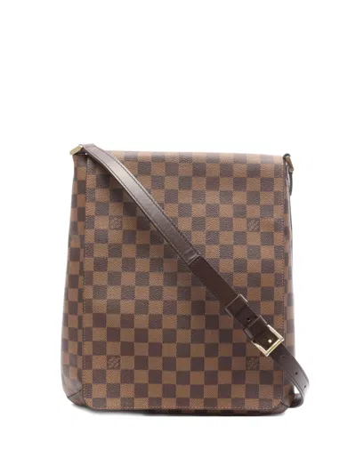 Pre-owned Louis Vuitton 2003 Medium Musette Shoulder Bag In Brown