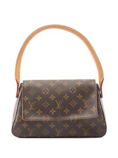 Pre-owned Louis Vuitton 2003 Mini Looping Handbag In Brown