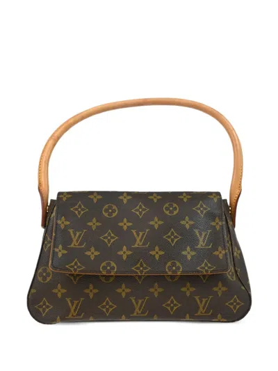 Pre-owned Louis Vuitton 2003 Mini Looping Shoulder Bag In Brown