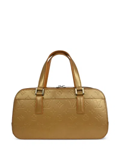 Louis Vuitton 2003 Mm Shelton Monogram-embossed Tote Bag In Brown