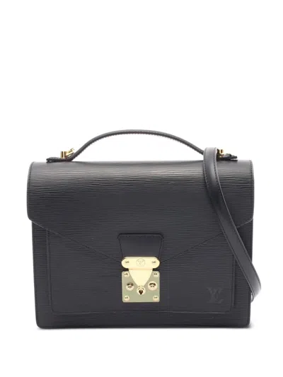 Pre-owned Louis Vuitton 2003 Monceau Handbag In Black