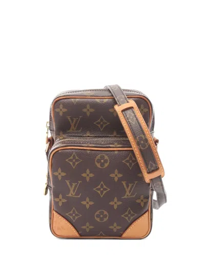 Pre-owned Louis Vuitton 2003 Monogram Amazon Shoulder Bag In Brown
