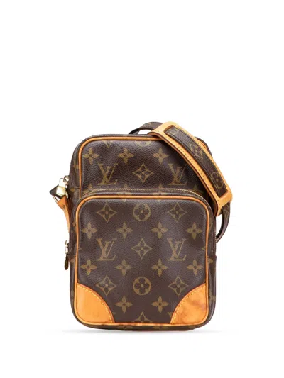Pre-owned Louis Vuitton 2003 Monogram Amazone Crossbody Bag In Brown