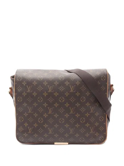 Pre-owned Louis Vuitton 2003 Monogram Aves Messenger Bag In Brown