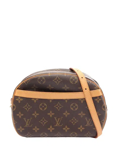 Pre-owned Louis Vuitton 2003 Monogram Blois Crossbody Bag In Brown