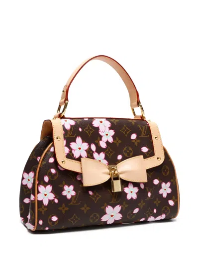 Pre-owned Louis Vuitton 2003 Monogram Cherry Blossom Handbag In Brown