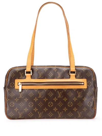 Pre-owned Louis Vuitton 2003 Monogram Cite Gm Shoulder Bag In Brown