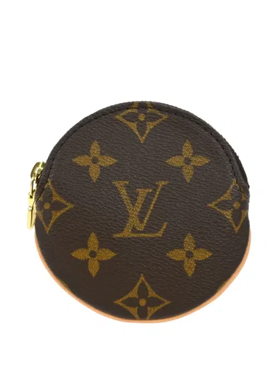 Pre-owned Louis Vuitton 2003 Monogram Coin Pouch In Brown