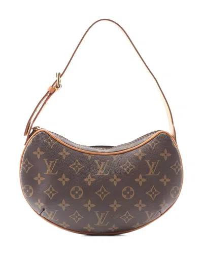 Pre-owned Louis Vuitton 2003 Monogram Croissant Shoulder Bag In Brown