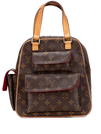 Pre-owned Louis Vuitton 2003 Monogram Excentri-cite Handbag In Brown
