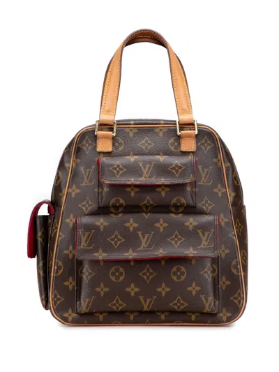 Pre-owned Louis Vuitton 2003 Monogram Excentri-cite Handbag In Brown