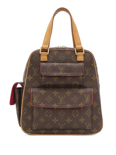 Pre-owned Louis Vuitton 2003 Monogram Excentri Cite Handbag In Brown