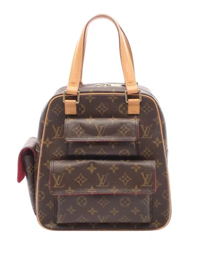 Pre-owned Louis Vuitton 2003 Monogram Excentri Cite Handbag In Brown