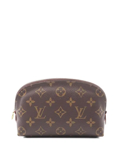 Pre-owned Louis Vuitton 2003 Monogram Makeup Bag In Brown
