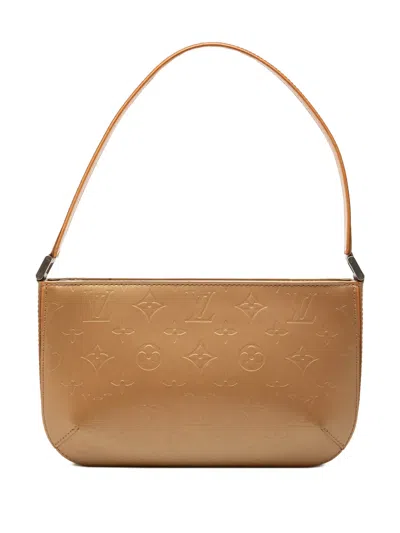 Pre-owned Louis Vuitton 2003 Monogram Mat Fowler Shoulder Bag In Neutrals