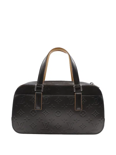 Pre-owned Louis Vuitton 2003 Monogram Mat Shelton Handbag In Gray