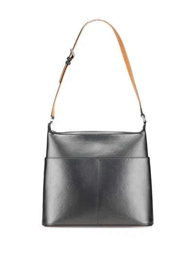 Pre-owned Louis Vuitton 2003 Monogram Mat Sutter Shoulder Bag In Gray
