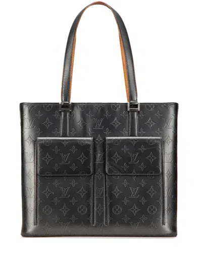 Pre-owned Louis Vuitton 2003 Monogram Mat Wilwood Tote Bag In Gray