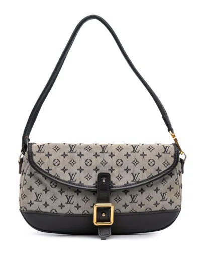 Pre-owned Louis Vuitton 2003 Monogram Mini Lin Marjorie Shoulder Bag In Gray