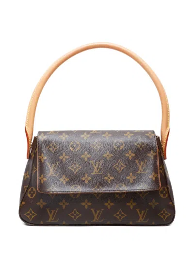 Pre-owned Louis Vuitton 2003 Monogram Mini Shoulder Bag In Brown