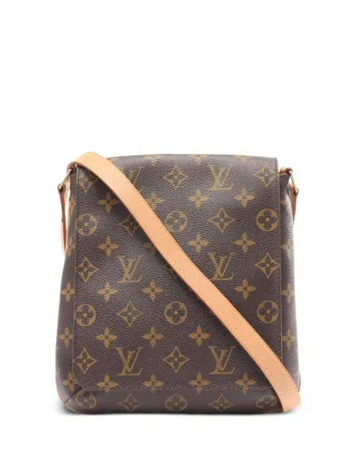 Pre-owned Louis Vuitton 2003 Monogram Musette Salsa Shoulder Bag In Brown
