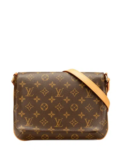 Pre-owned Louis Vuitton 2003 Monogram Musette Tango Long Strap Crossbody Bag