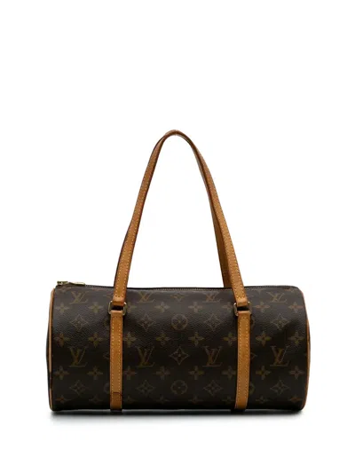 Pre-owned Louis Vuitton 2003 Monogram Papillon 30 Handbag In Brown