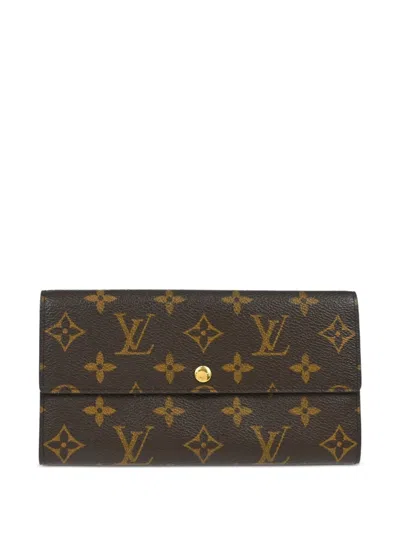 Pre-owned Louis Vuitton 2003 Monogram Porte Monnaie Credit Wallet