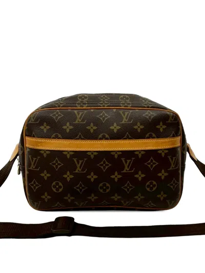 Pre-owned Louis Vuitton 2003 Monogram Reporter Pm Crossbody Bag In Brown