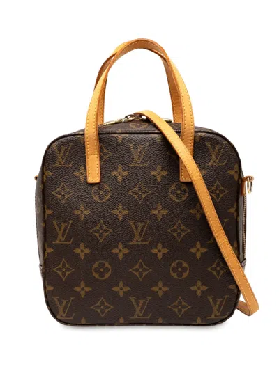 Pre-owned Louis Vuitton 2003 Monogram Spontini Satchel In Brown