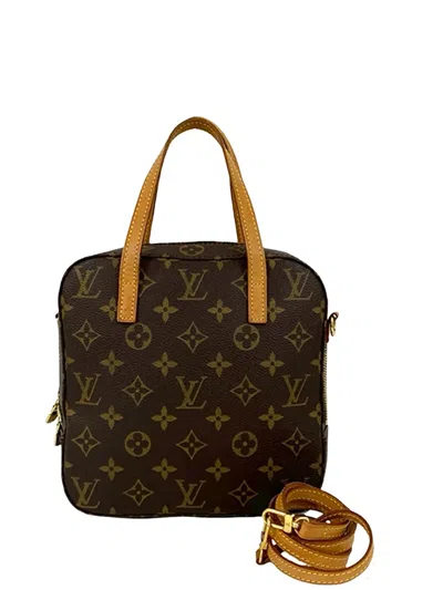Pre-owned Louis Vuitton 2003 Monogram Spontini Satchel In Brown