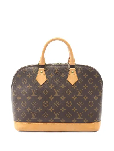 Pre-owned Louis Vuitton 2003 Monogram Top-handle Tote Bag In Brown