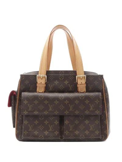 Pre-owned Louis Vuitton 2003 Multi-priest Handbag In Brown