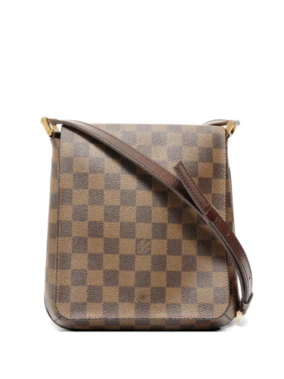 Louis Vuitton 2003 Musette Salsa Damier Shoulder Bag In Brown