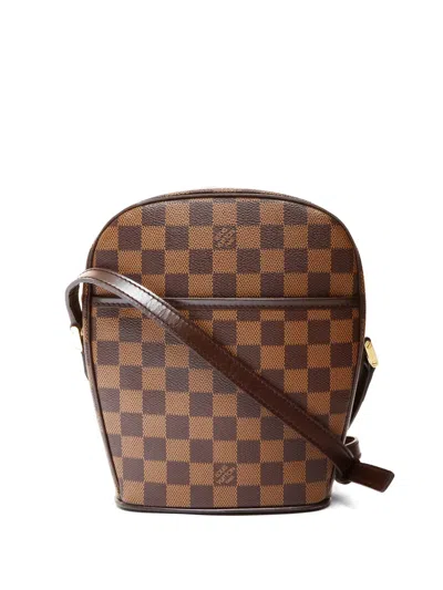 Pre-owned Louis Vuitton 2003 Pm Ipanema Damier Ebene Shoulder Bag In Brown