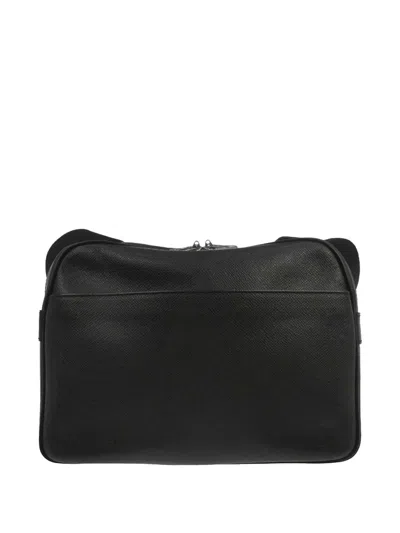 Pre-owned Louis Vuitton 2003 Pm Reporter Crossbody Bag In Black