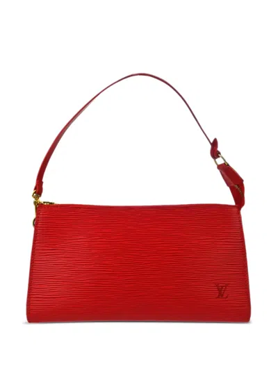 Pre-owned Louis Vuitton 2003 Pochette Accessoires Clutch Bag In 红色
