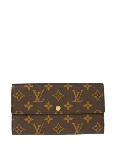 Pre-owned Louis Vuitton 2003 Porte Monnaie Wallet In Brown