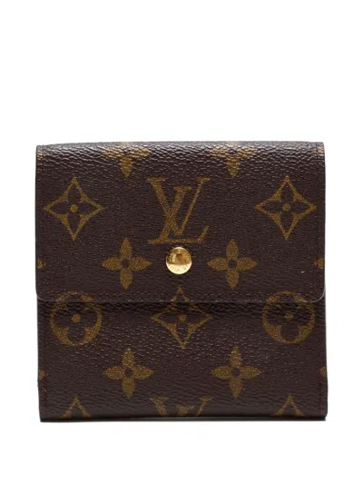 Pre-owned Louis Vuitton 2003 Portefeuille Elise Wallet In Brown
