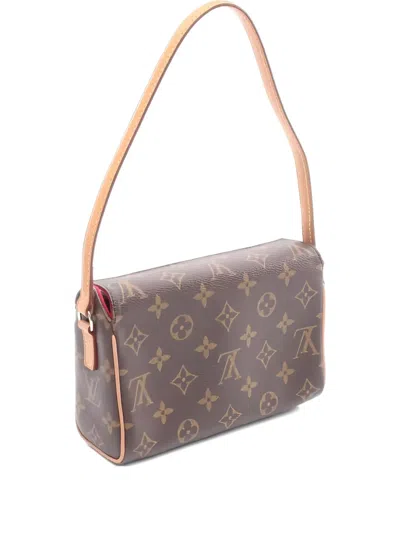 Pre-owned Louis Vuitton 2003 Recital Monogram Shoulder Bag In Brown
