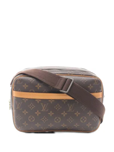 Pre-owned Louis Vuitton 2003 Reporter Pm Monogram Shoulder Bag In Brown