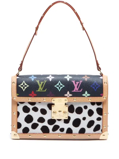 Pre-owned Louis Vuitton 2003 Sac Dalmatian Handbag In White