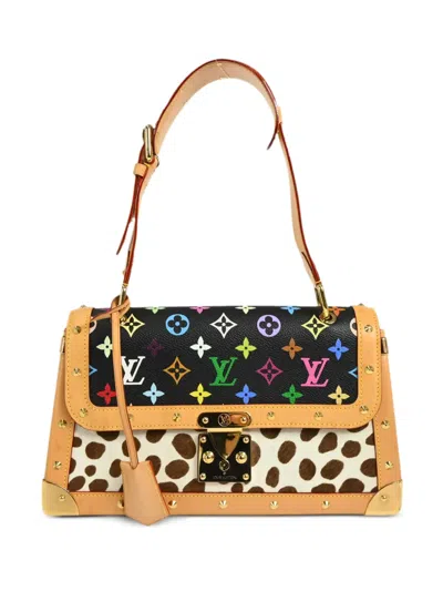 Pre-owned Louis Vuitton 2003 Sac Dalmatian Shoulder Bag In Black