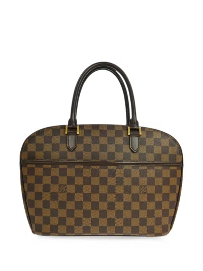 Pre-owned Louis Vuitton 2003 Sarria Horizontal Tote Bag In Brown
