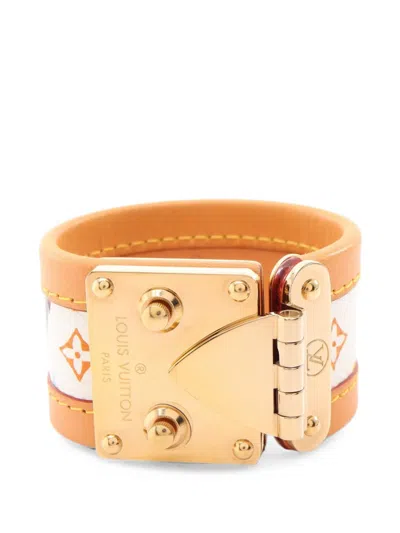 Pre-owned Louis Vuitton 2003 Serule Bracelet In Gold